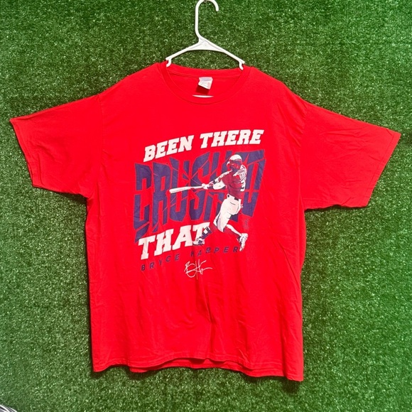 Port and Company Red Graphic T-Shirt Bryce harper - Picture 1 of 4